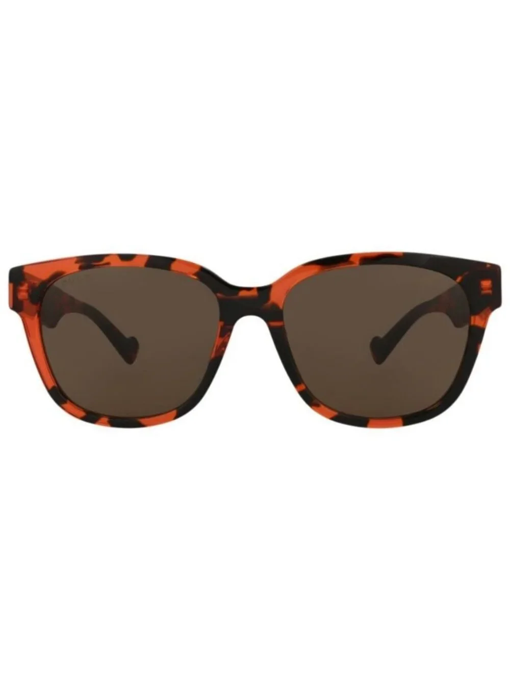 New Gucci Mens Square/Rectangle Havana Havana Brown Fashion Designer Sunglasses